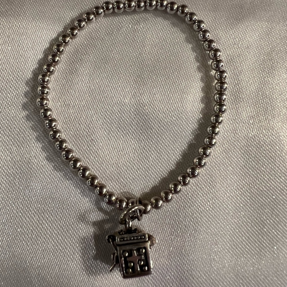 SILPADA child’s size sterling silver prayer box bracelet in like new condition.